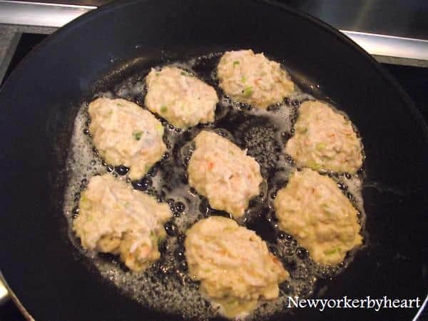 crabcakes stegt på pande
