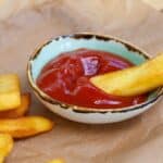 billede med hjemmelavet tomatketchup