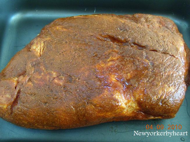 Så skal der bare vand ved og så skal den i ovnen