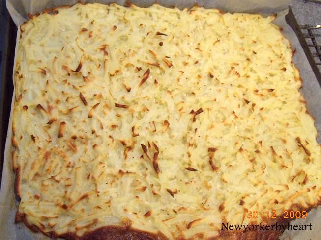 Den færdigbagte kartoffelbund.