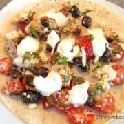 billede med græsk kylling a la souvlaki