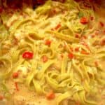 billede til kylling med hvidløg, chili og pasta