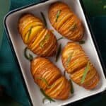 billede med hasselback kartofler