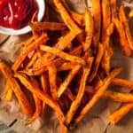 billede med sweet potato fritter