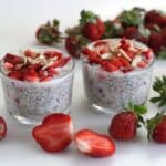 billede til overnight oats med jordbær